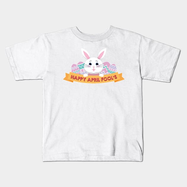 Happy Easter Fools Day April 1 2018 Kids T-Shirt by chrizy1688